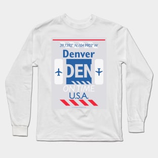 DEN aviation code Long Sleeve T-Shirt